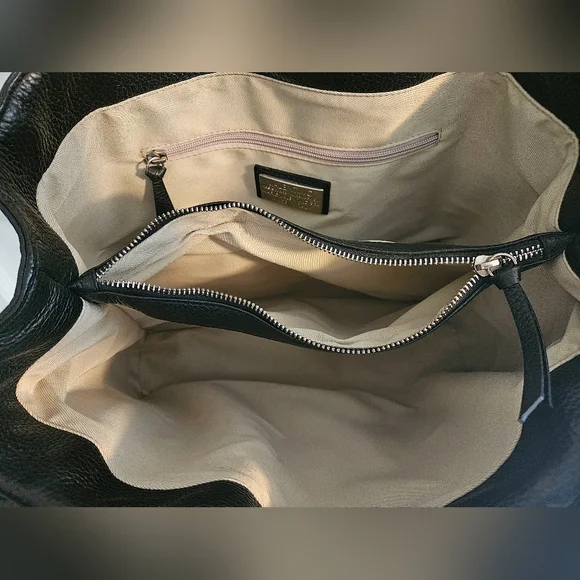 Valentino By Mario Valentino Black Leather Tote Bag - Picture 11 of 14